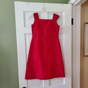New Condition Strasburg Girls Red Silk Dress, Size: Youth 12